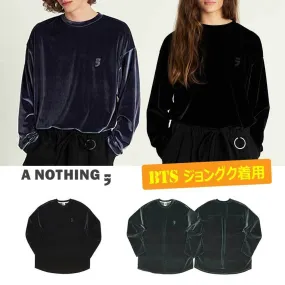 A NOTHING  |Crew Neck Unisex Street Style Long Sleeves Plain Cotton