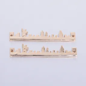 About 48*20mm City Necklace City Pendant Minimalist Necklace Jewelry visitors necklace Washington Skyline Pendant Necklace gold 