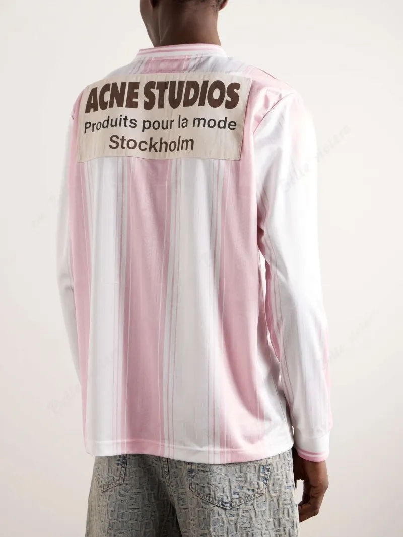 Acne Studios  |Stripes Unisex Street Style Long Sleeves Oversized