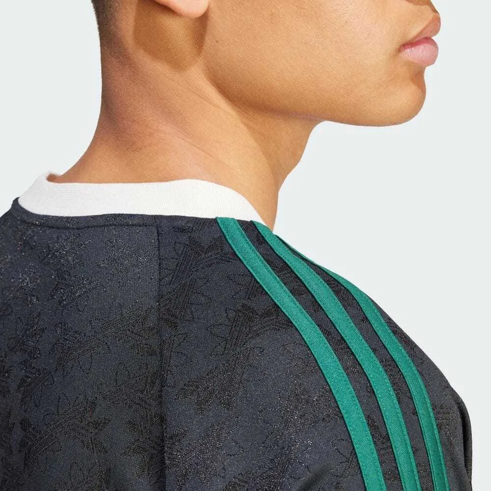 adidas  |Stripes Monogram Unisex Blended Fabrics Street Style V-Neck