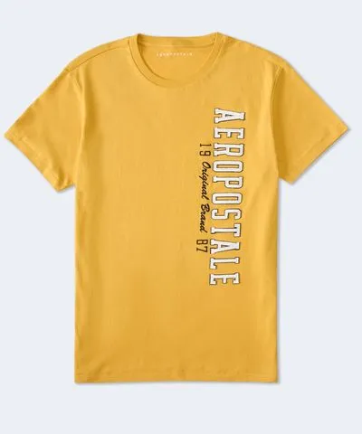 Aeropostale Vertical Appliqué Graphic Tee