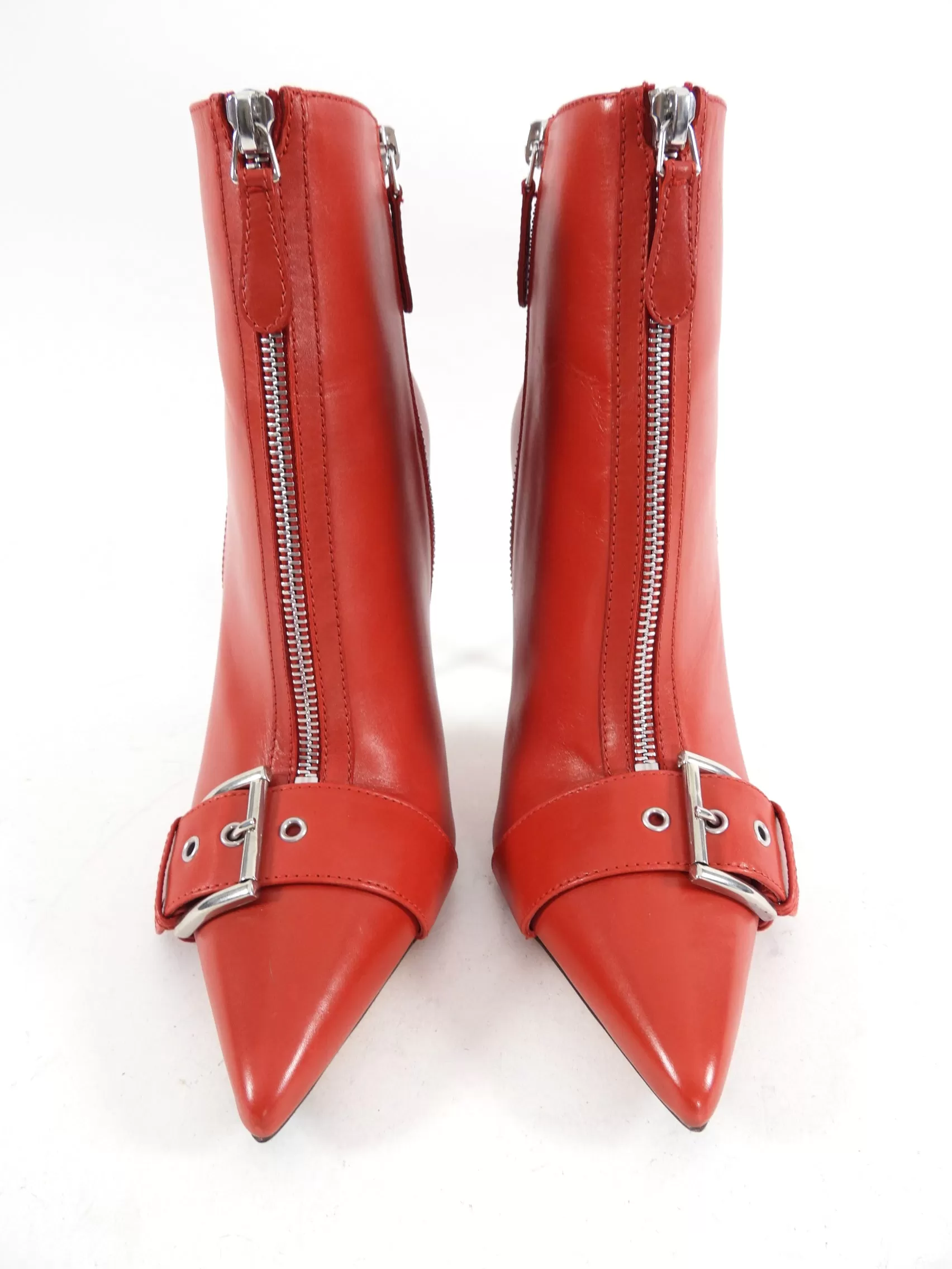 Alexander McQueen Red 110mm Ankle Boots - 40