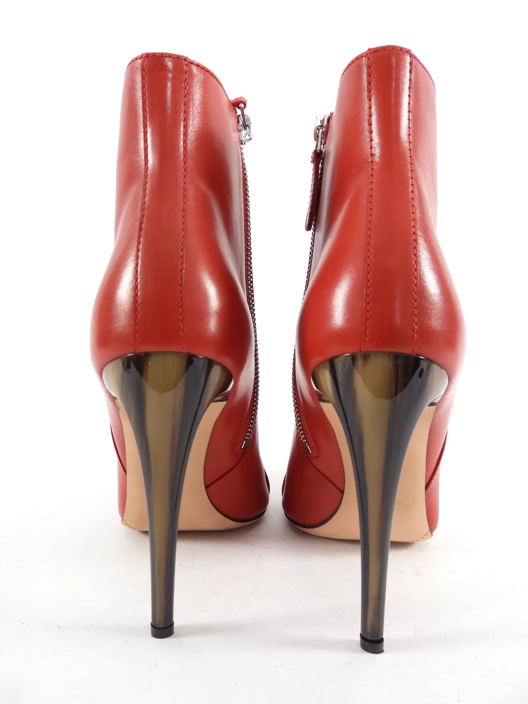 Alexander McQueen Red 110mm Ankle Boots - 40