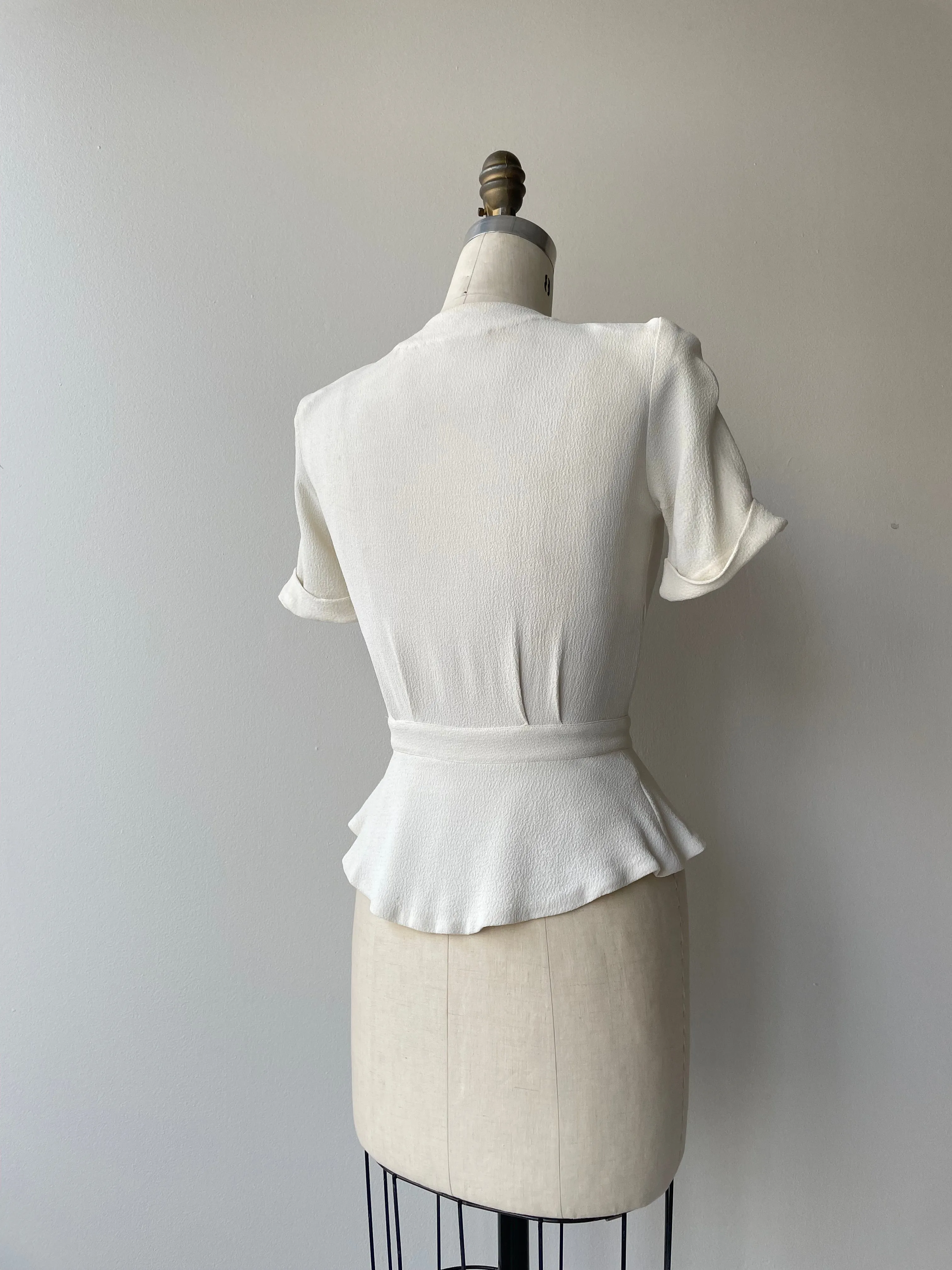 Allegra 1930s Peplum Blouse