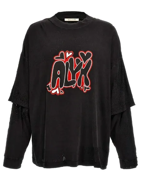 ALYX  |Crew Neck Unisex Street Style Long Sleeves Plain Cotton