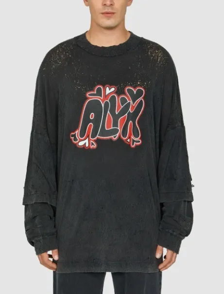 ALYX  |Crew Neck Unisex Street Style Long Sleeves Plain Cotton