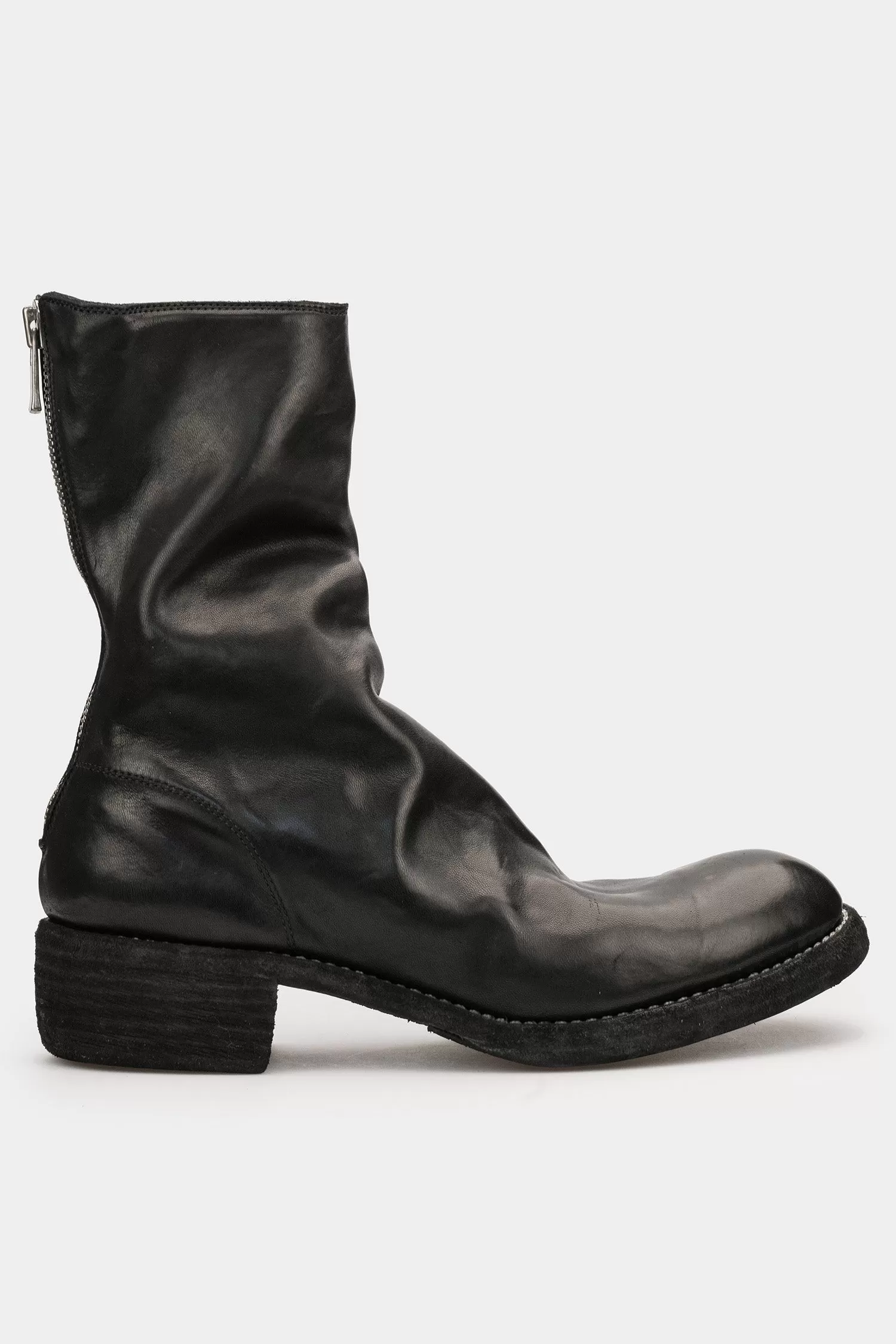 Back zip leather boots | 788ZX