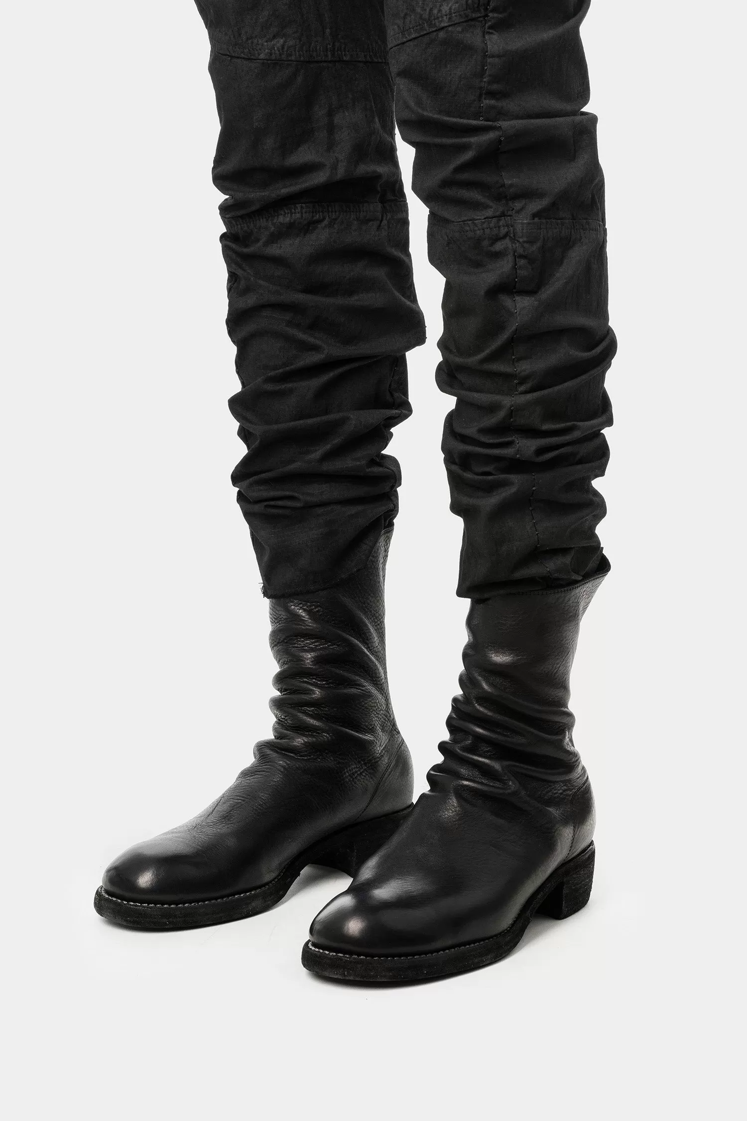 Back zip leather boots | 788ZX