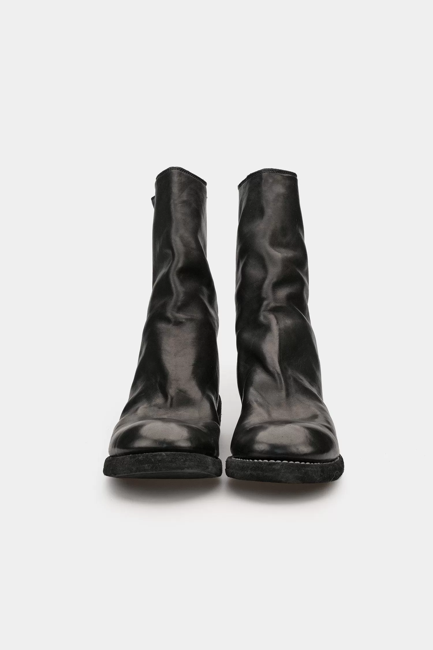 Back zip leather boots | 788ZX