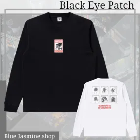 BlackEyePatch  |Crew Neck Street Style Long Sleeves Plain Cotton