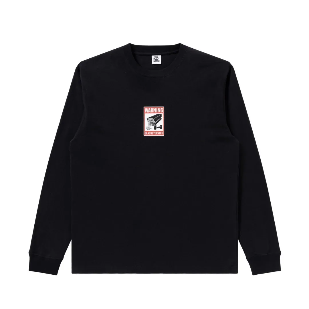 BlackEyePatch  |Crew Neck Street Style Long Sleeves Plain Cotton