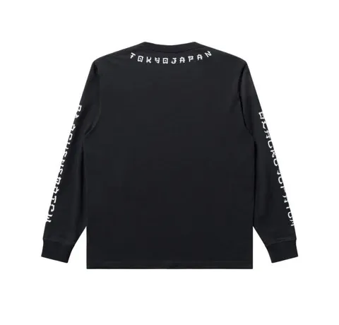 BlackEyePatch  |Crew Neck Unisex Street Style Long Sleeves Cotton