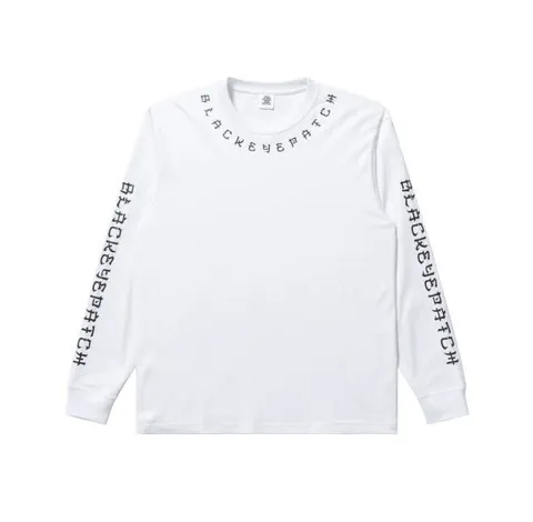 BlackEyePatch  |Crew Neck Unisex Street Style Long Sleeves Cotton