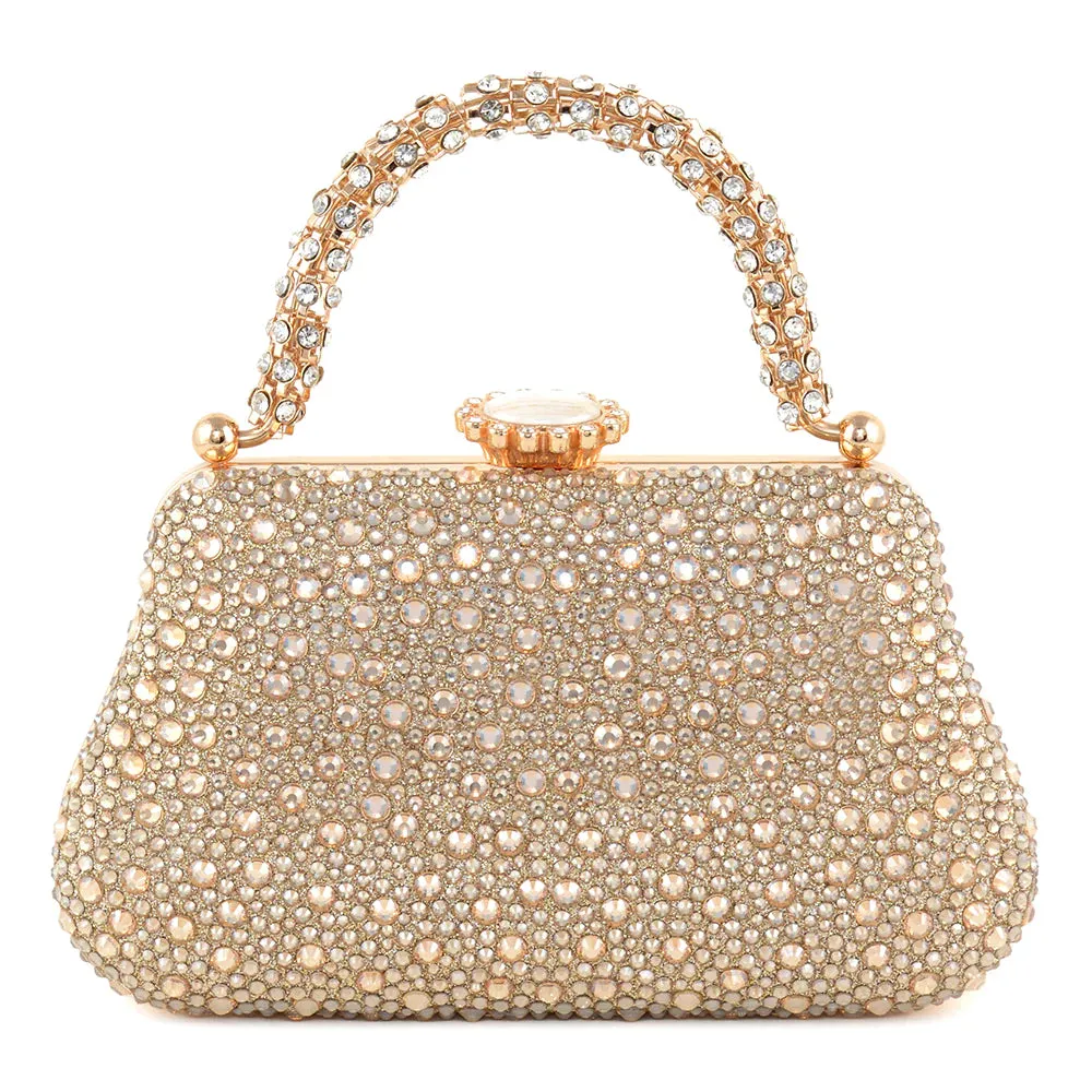 Bling Top Handle Evening Crossbody Bag