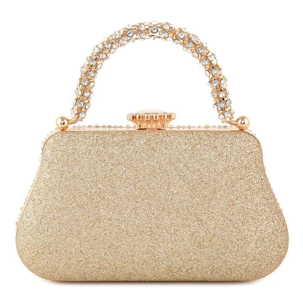 Bling Top Handle Evening Crossbody Bag