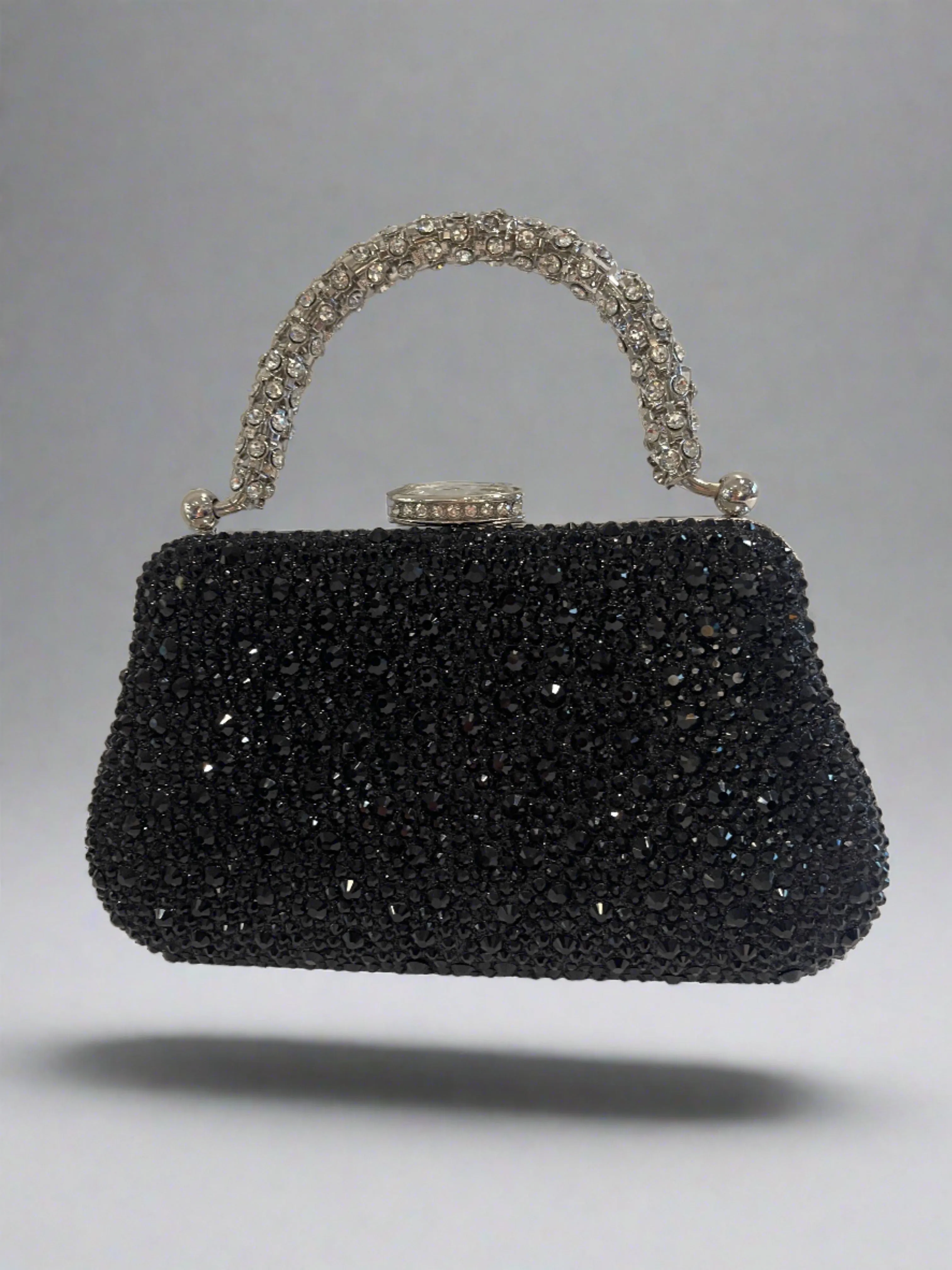 Bling Top Handle Evening Crossbody Bag