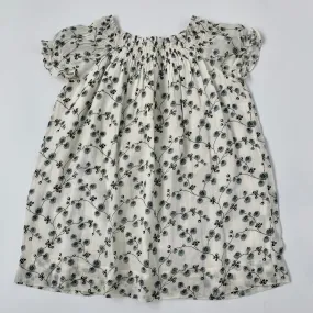 Bonpoint Blue And White Floral Gauzy Dress: 4 Years