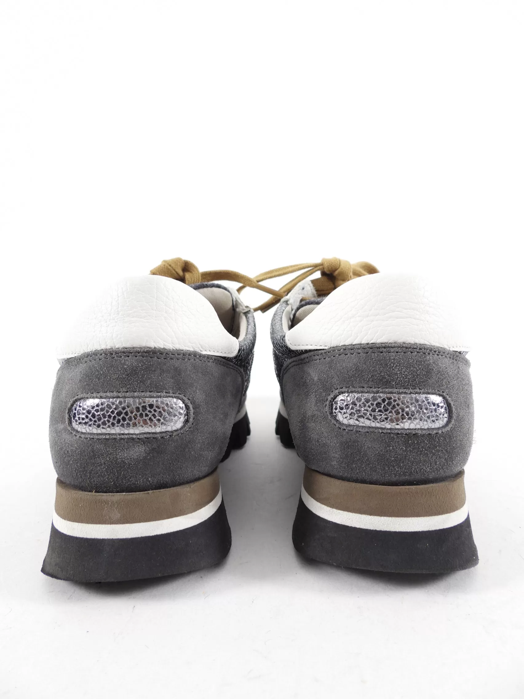 Brunello Cucinelli Pewter Shimmer Monili Sneakers - 37