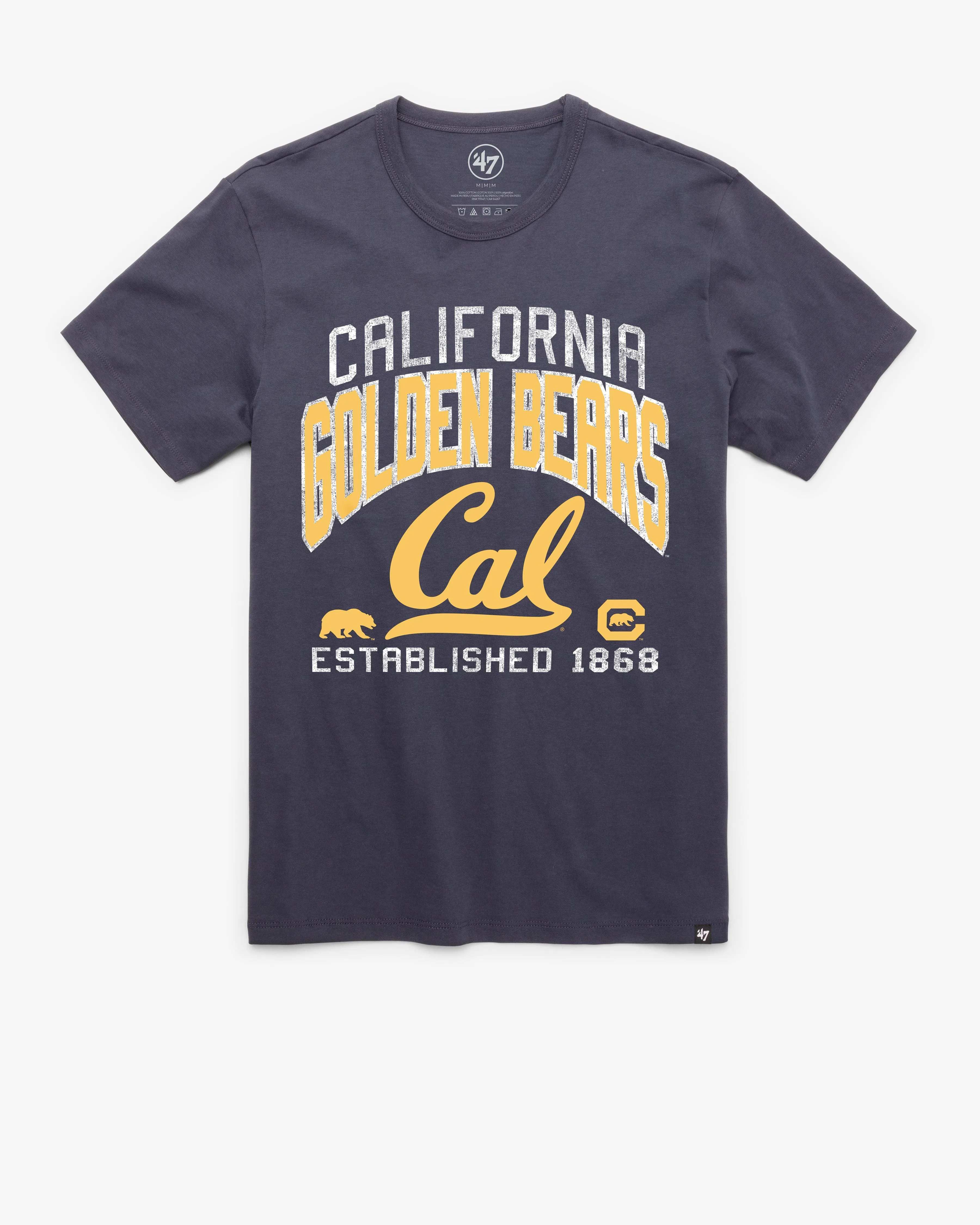 CALIFORNIA BERKELEY GOLDEN BEARS TURNED UP '47 FRANKLIN TEE