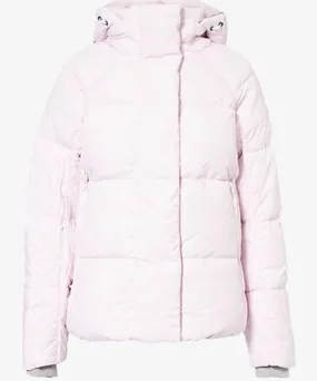 Canada Goose Womens Sunset Pink Junction rubberised-appliqué shell-down parka jacket