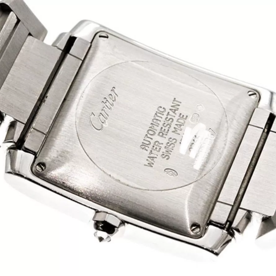 CARTIER TANK FRANCAISE Automatic 28mm Steel Full DIAMOND Watch