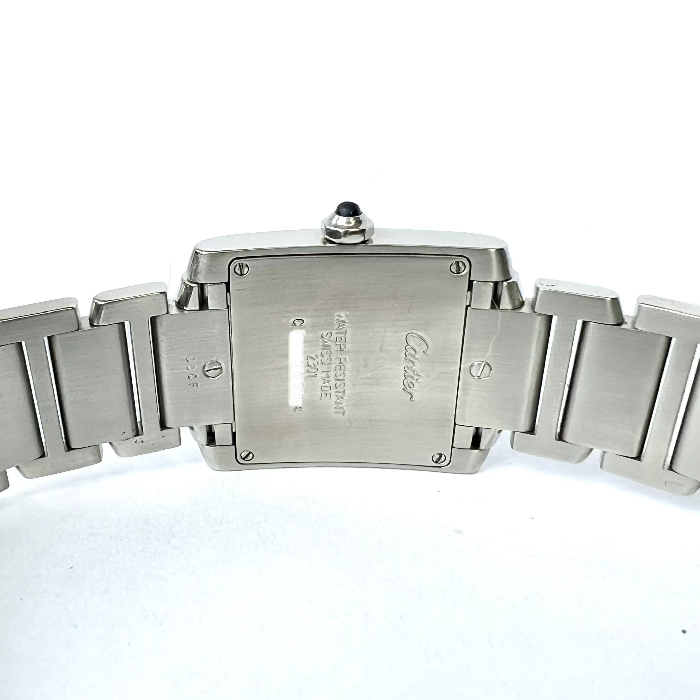 CARTIER TANK FRANCAISE Quartz 25mm Steel 1.10TCW DIAMOND Watch