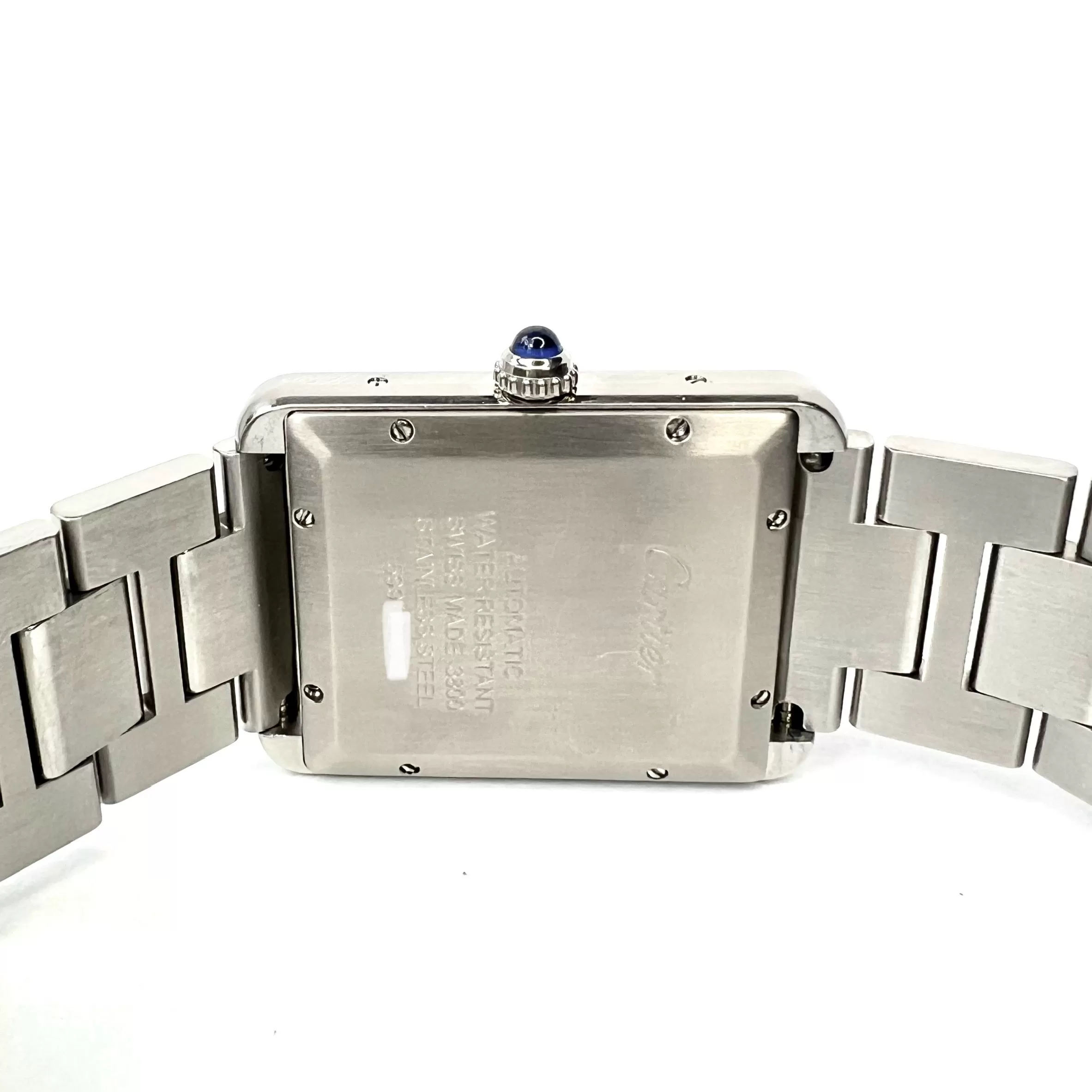 CARTIER TANK SOLO 3800 Automatic 31mm Steel 3.48TCW DIAMOND Watch