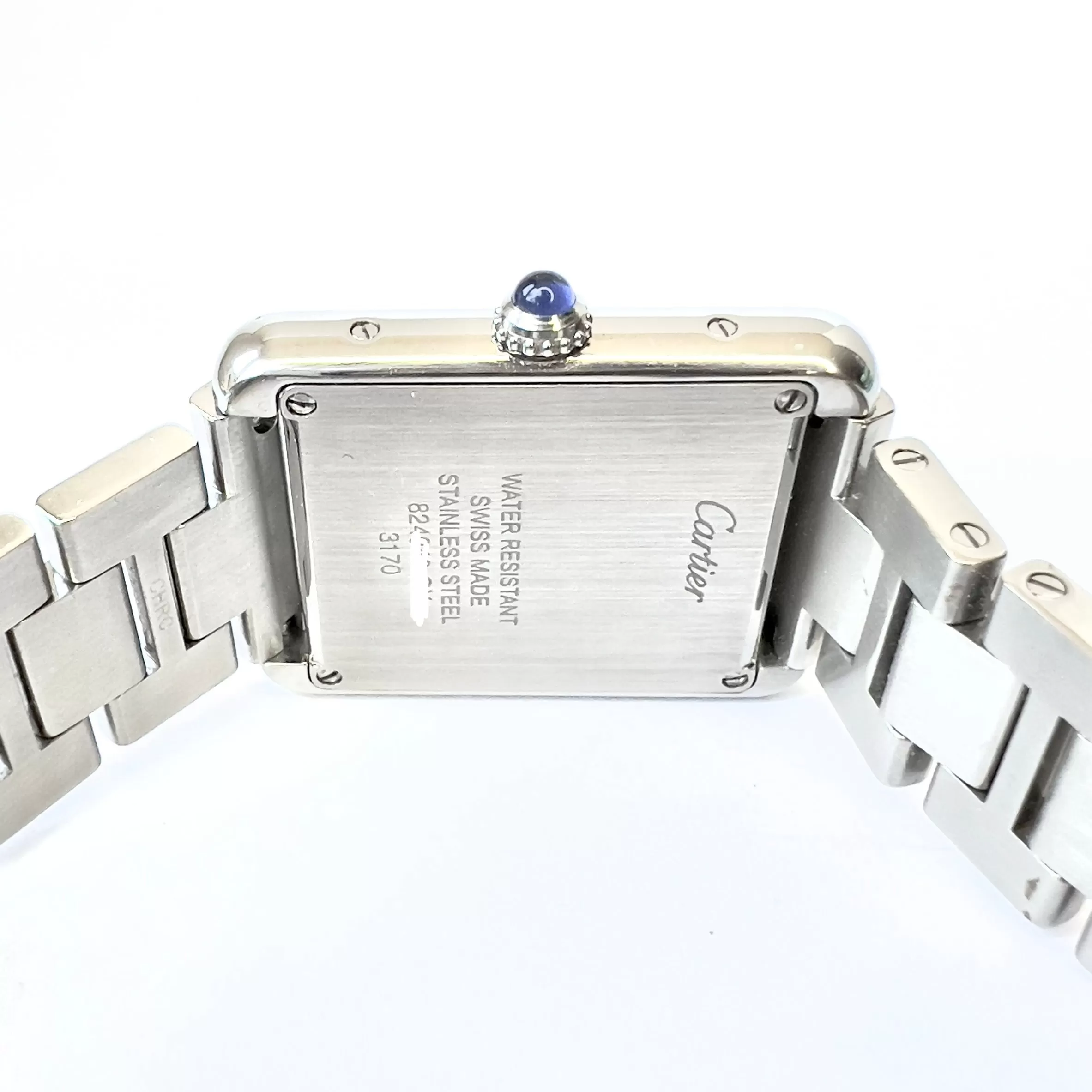 CARTIER TANK SOLO Quartz 24mm Steel 1.53TCW DIAMOND Watch