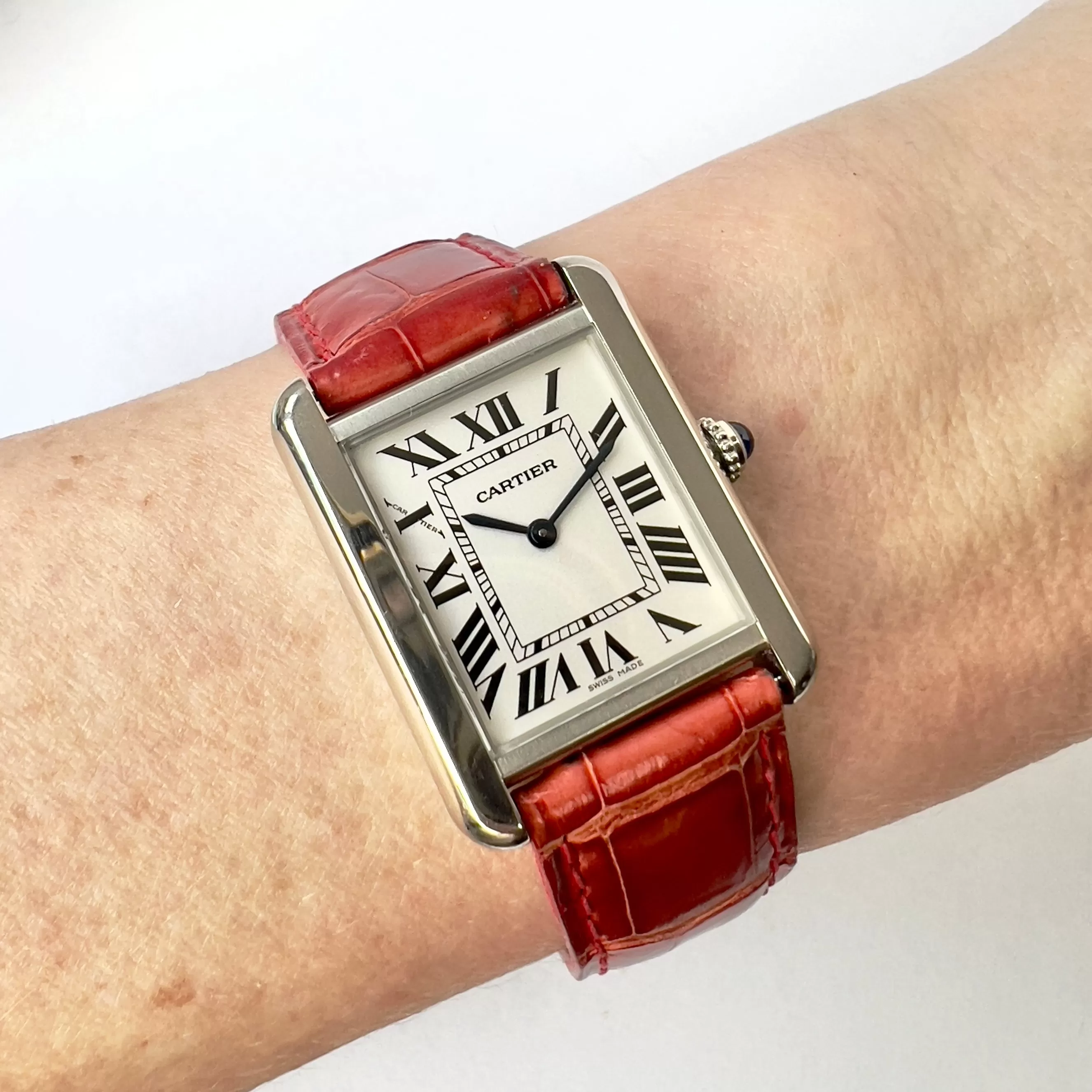 CARTIER TANK SOLO Quartz 24mm Steel Watch