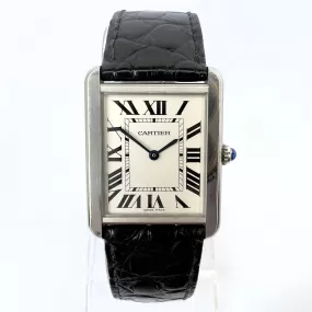 CARTIER TANK SOLO Quartz 27mm Steel Watch