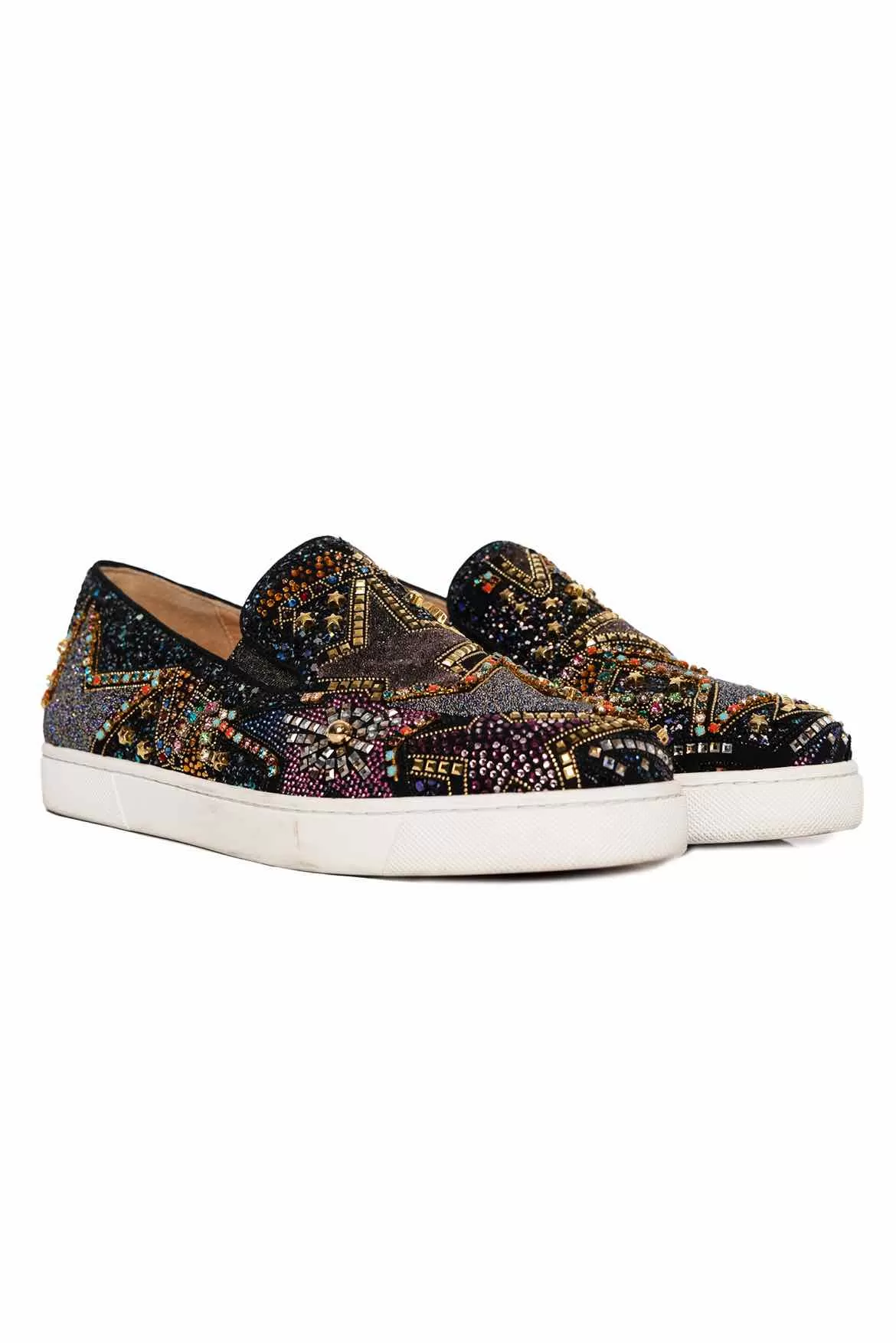 Christian Louboutin Size 38.5 Pistozetoile Slip On Sneakers