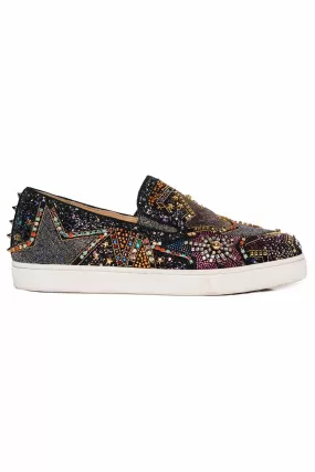 Christian Louboutin Size 38.5 Pistozetoile Slip On Sneakers