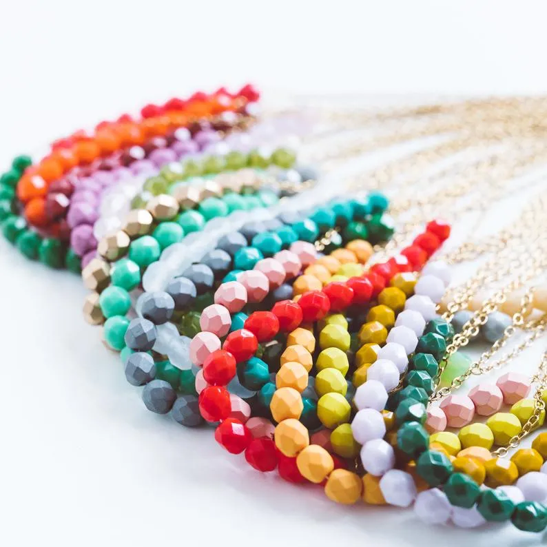 Colorful Bead Necklace- WS