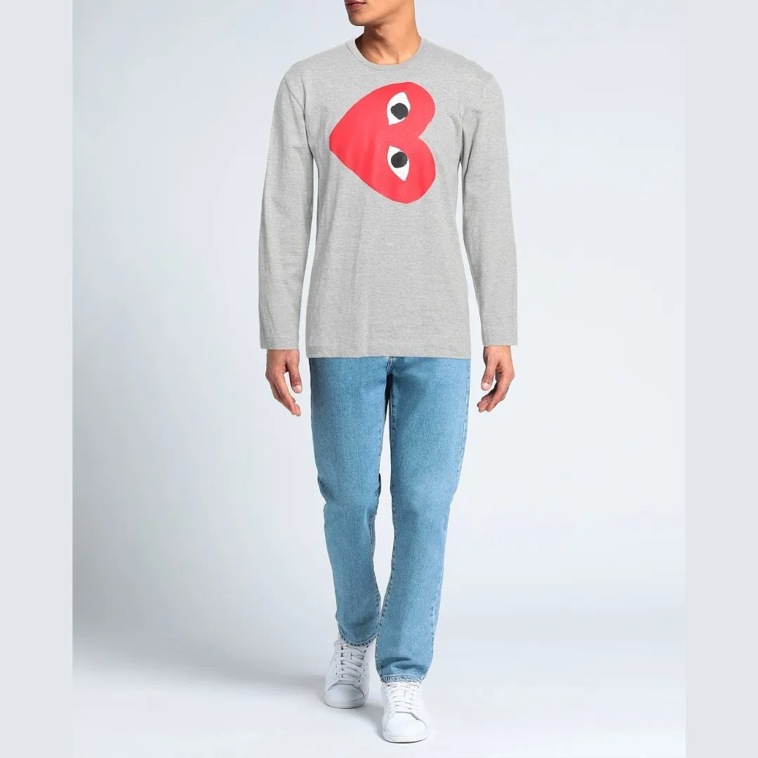 COMME des GARCONS  |Crew Neck Unisex Street Style Long Sleeves Plain Cotton