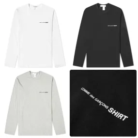 COMME des GARCONS  |Crew Neck Unisex Street Style Long Sleeves Plain