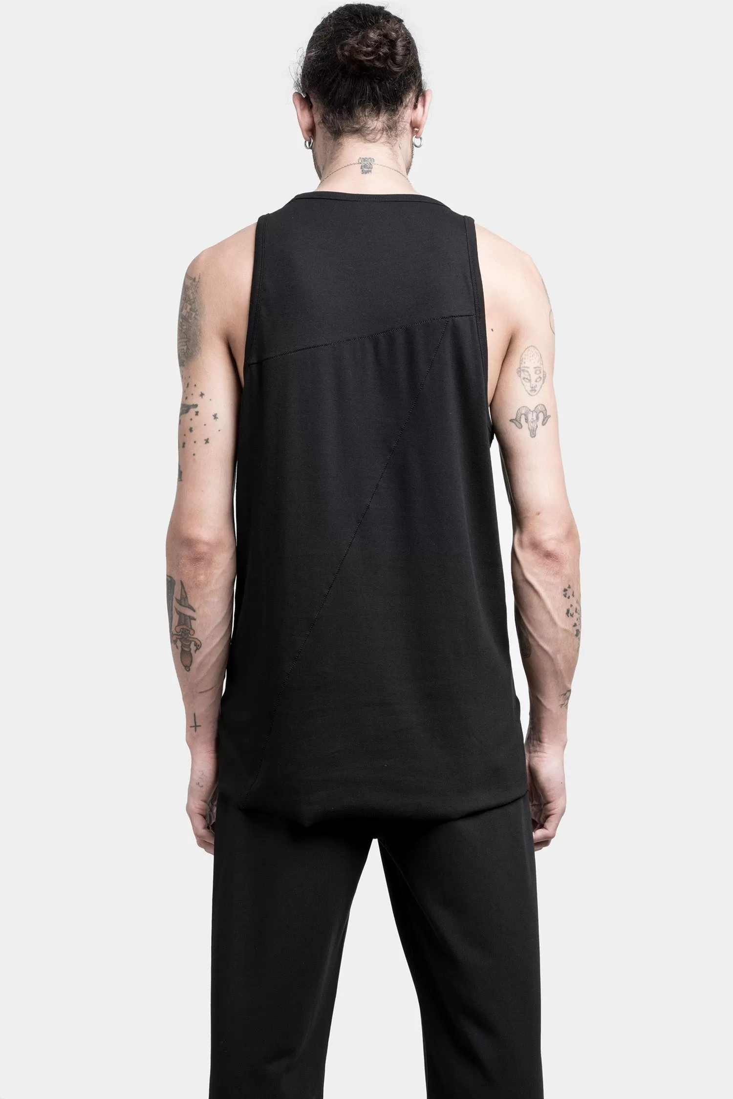 Cotton tank top, Black