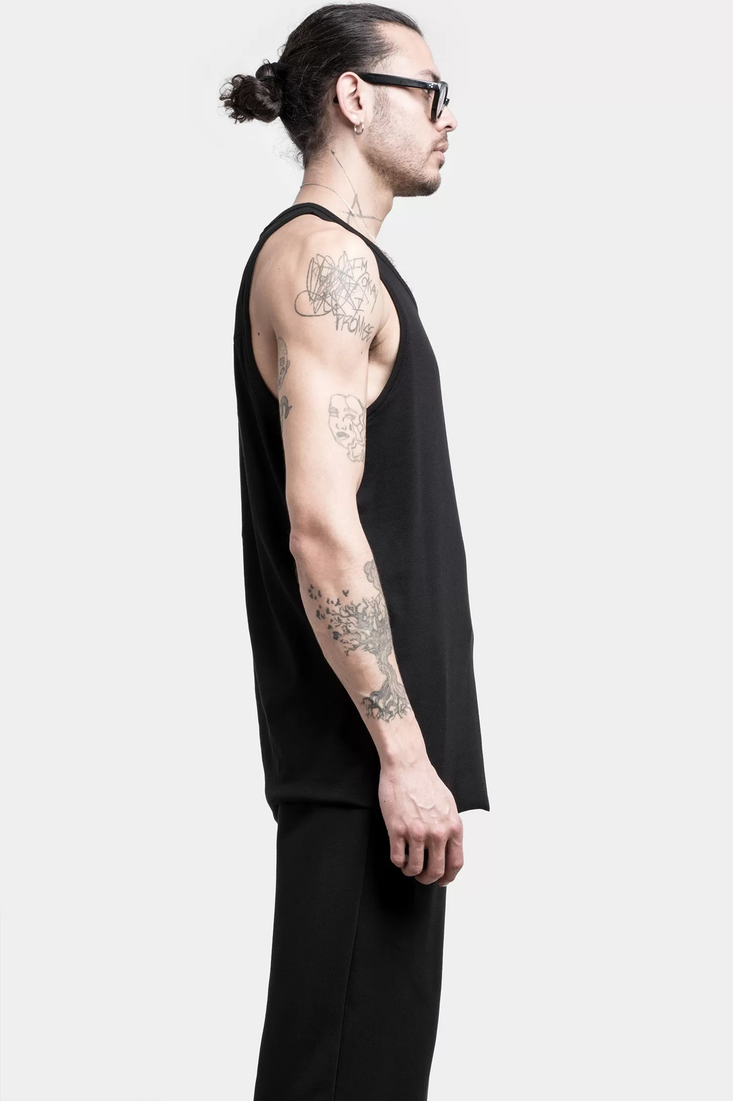 Cotton tank top, Black