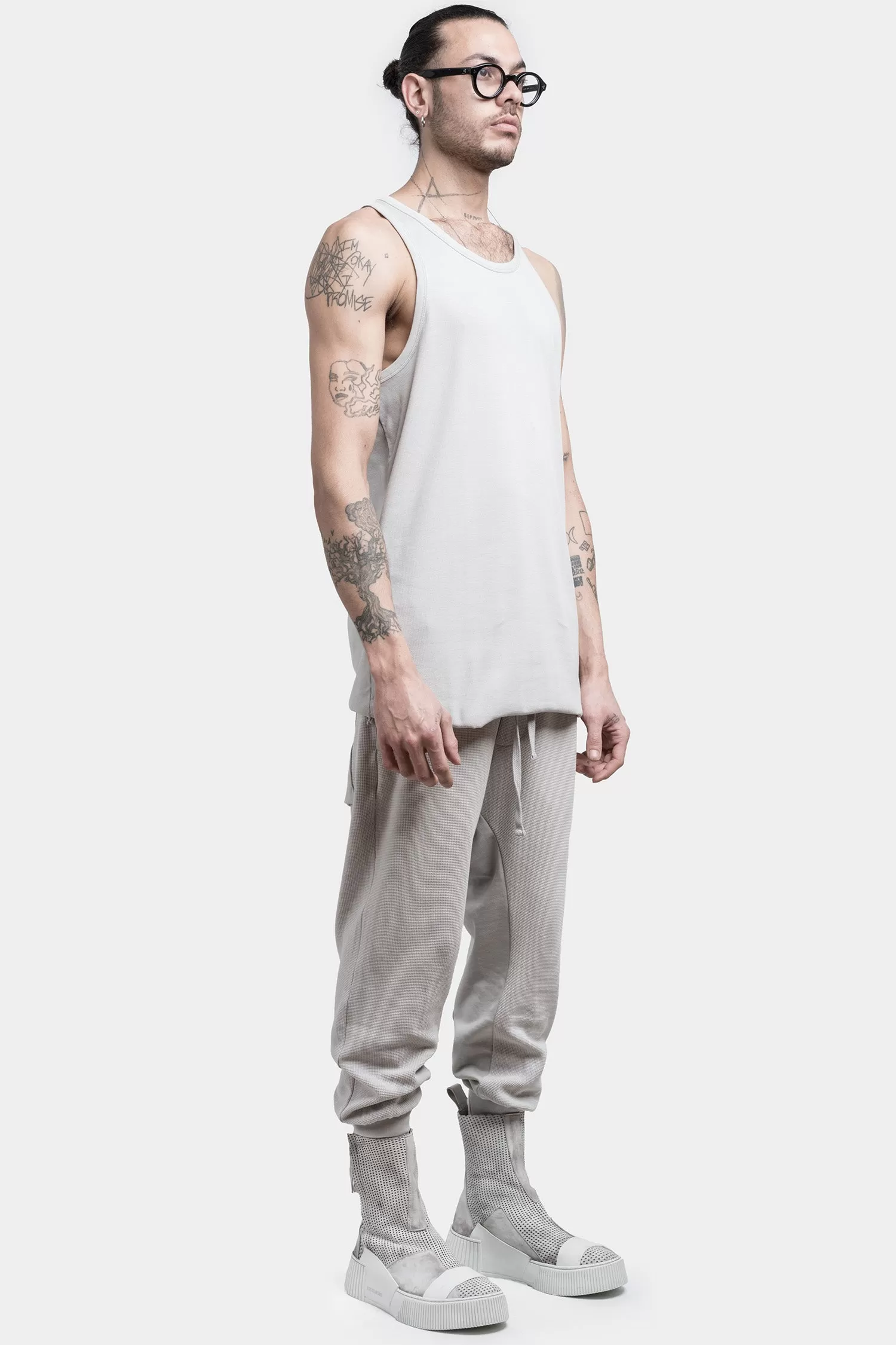 Cotton tank top, Silver