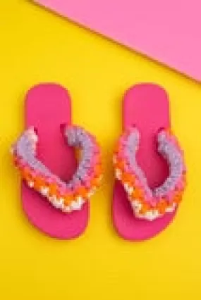 Crochet Flip Flop-  Girls