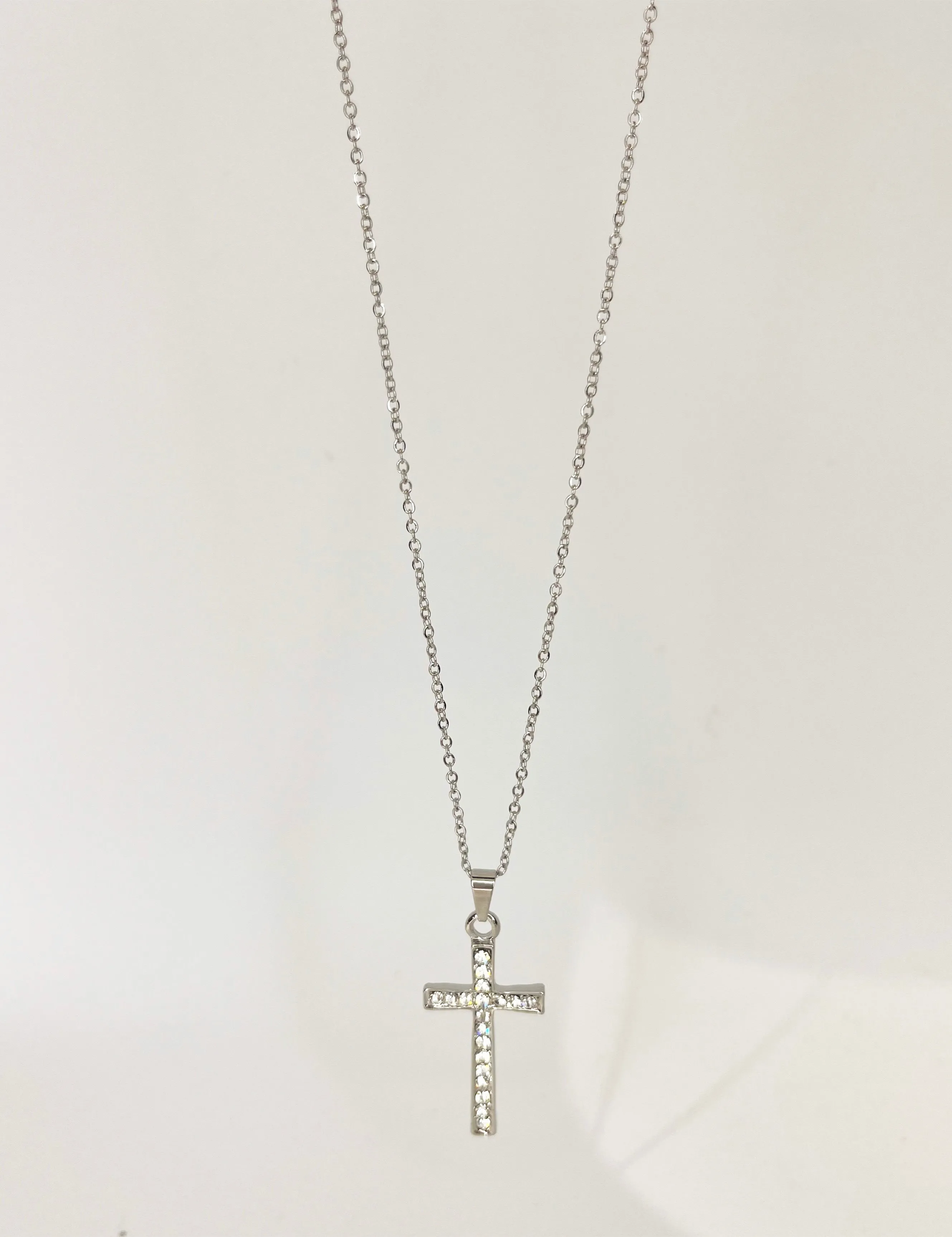 Cross Diamanté Necklace