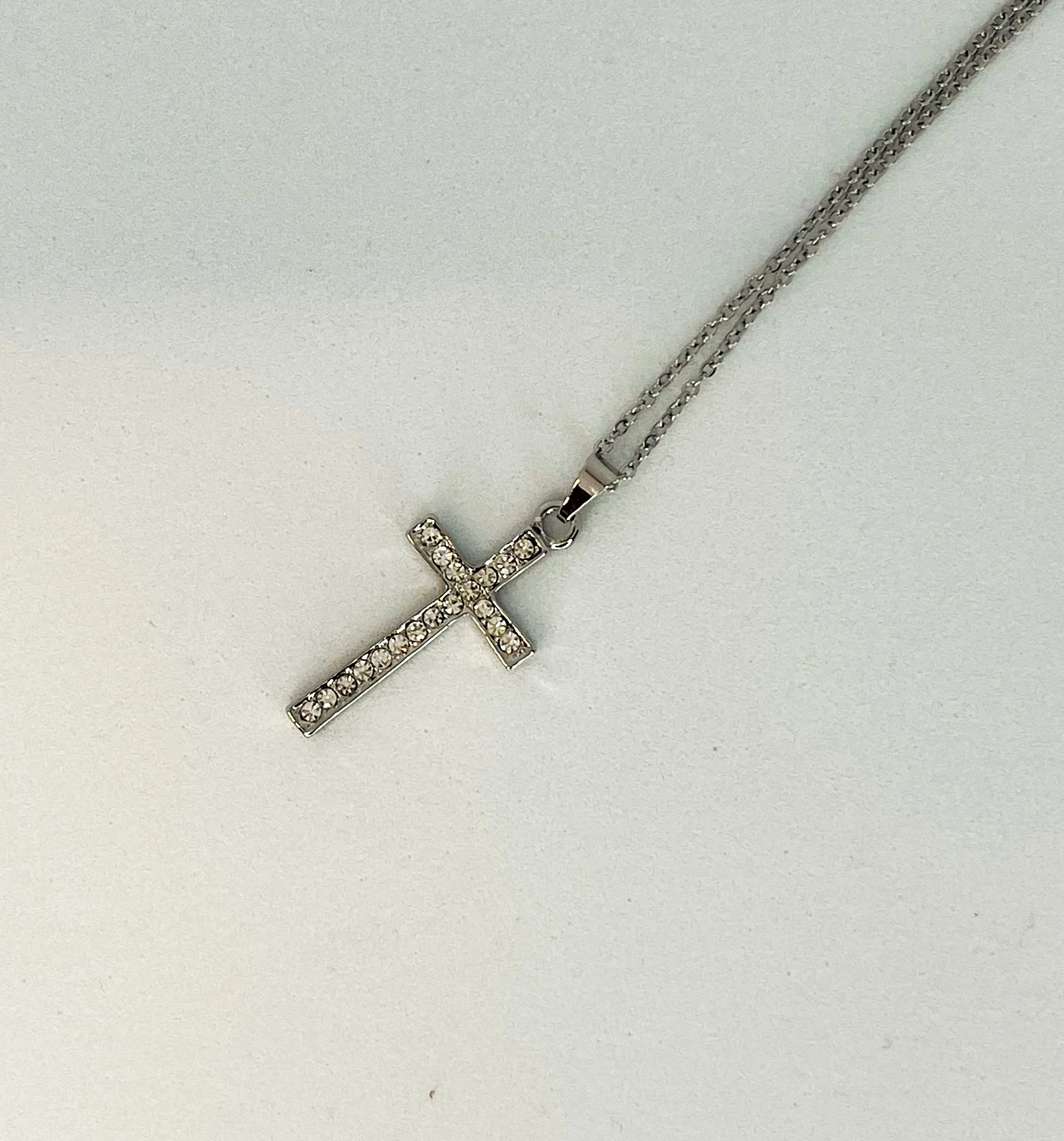 Cross Diamanté Necklace