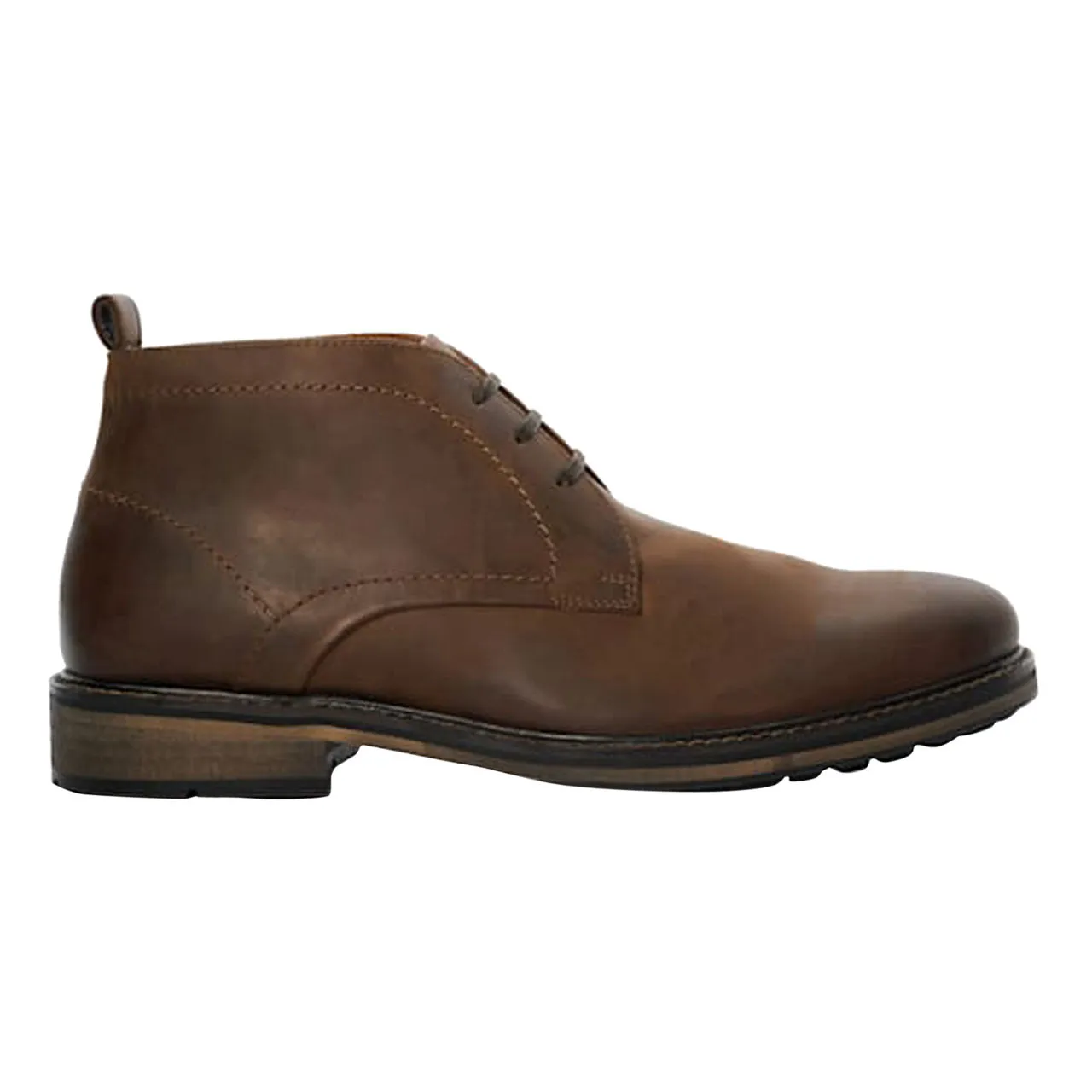 DUNE LONDON Charleys Leather Chukka Boots - Brown