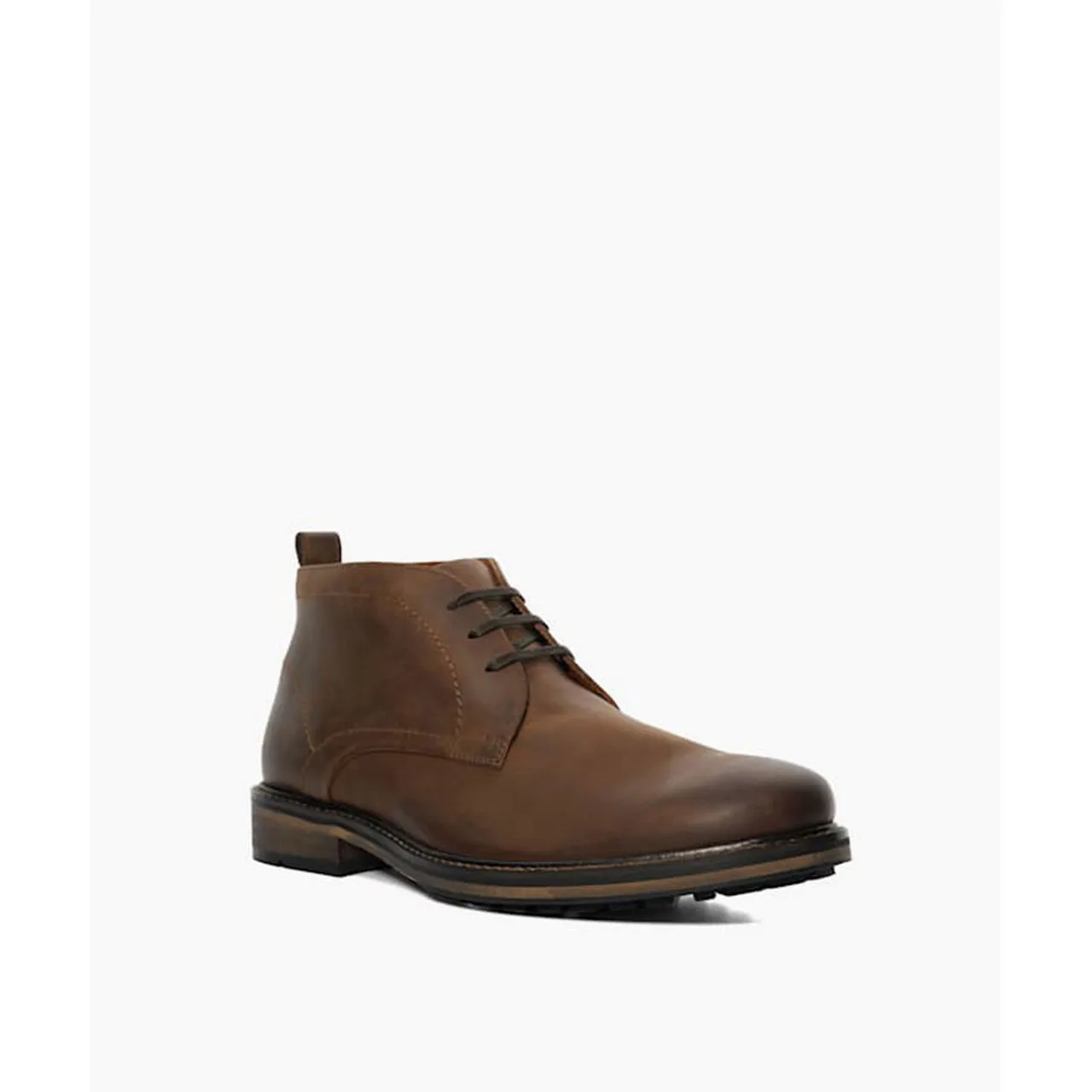 DUNE LONDON Charleys Leather Chukka Boots - Brown