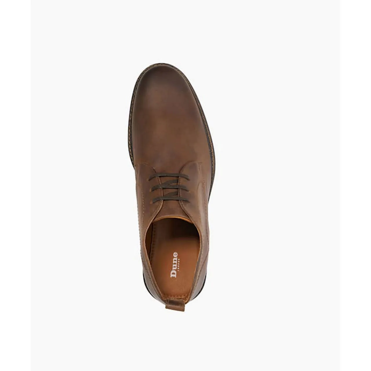 DUNE LONDON Charleys Leather Chukka Boots - Brown