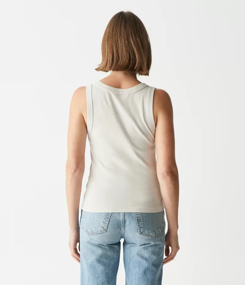 ELODIE CROPPED SCOOP NECK TANK