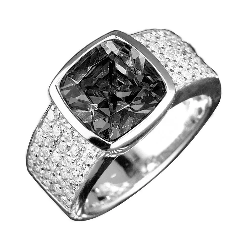 Embassy Silver Ring (Black)