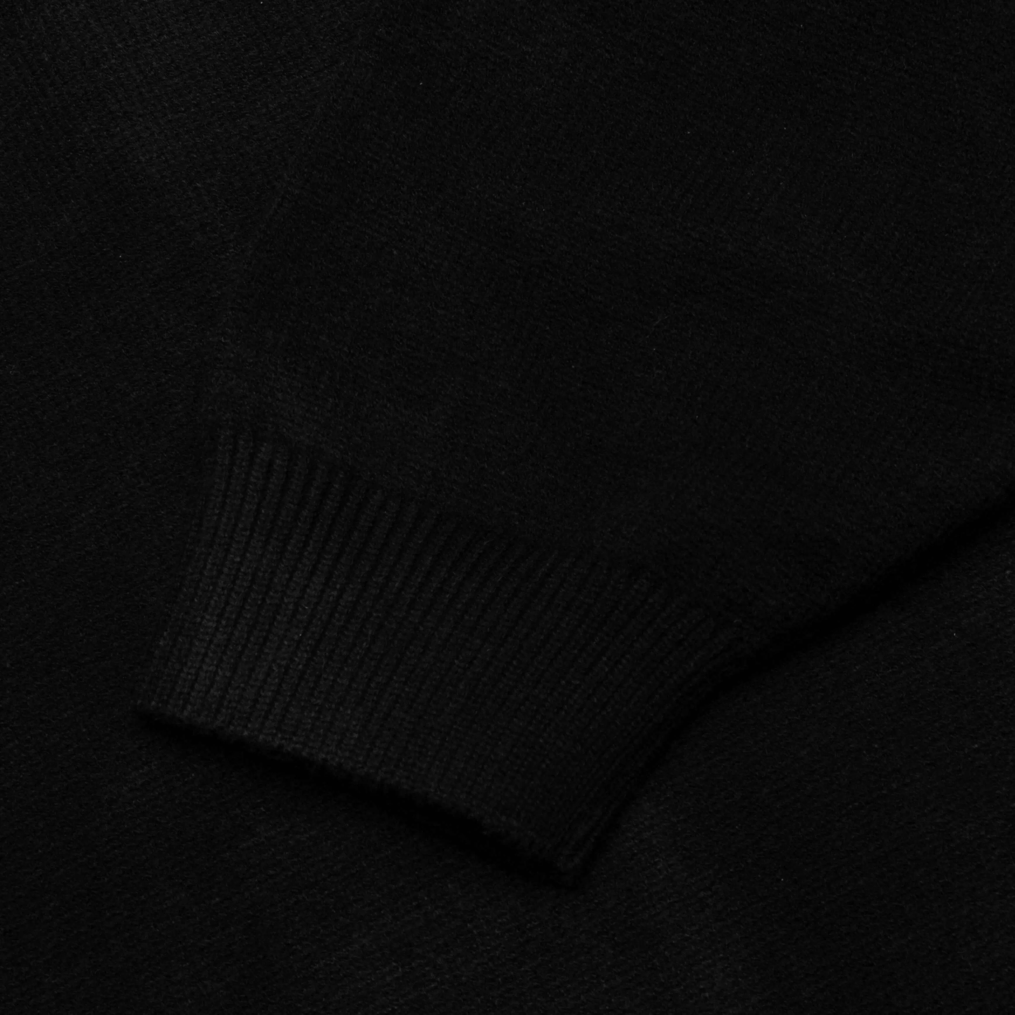 Essentials Core Knit Polo - Jet Black