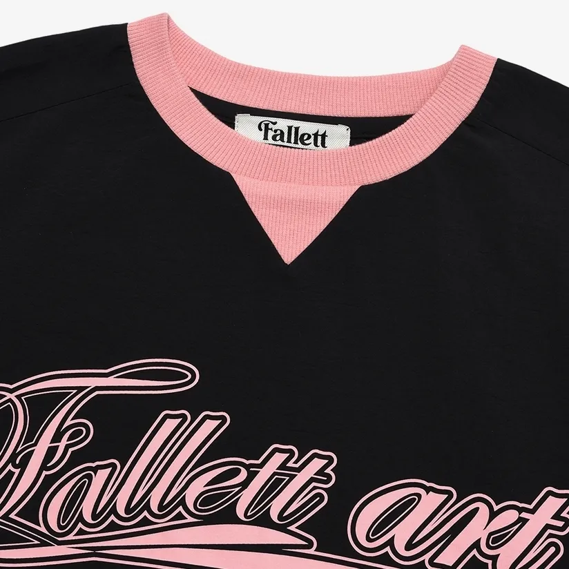 Fallett  |Crew Neck Unisex Nylon Street Style Long Sleeves Oversized