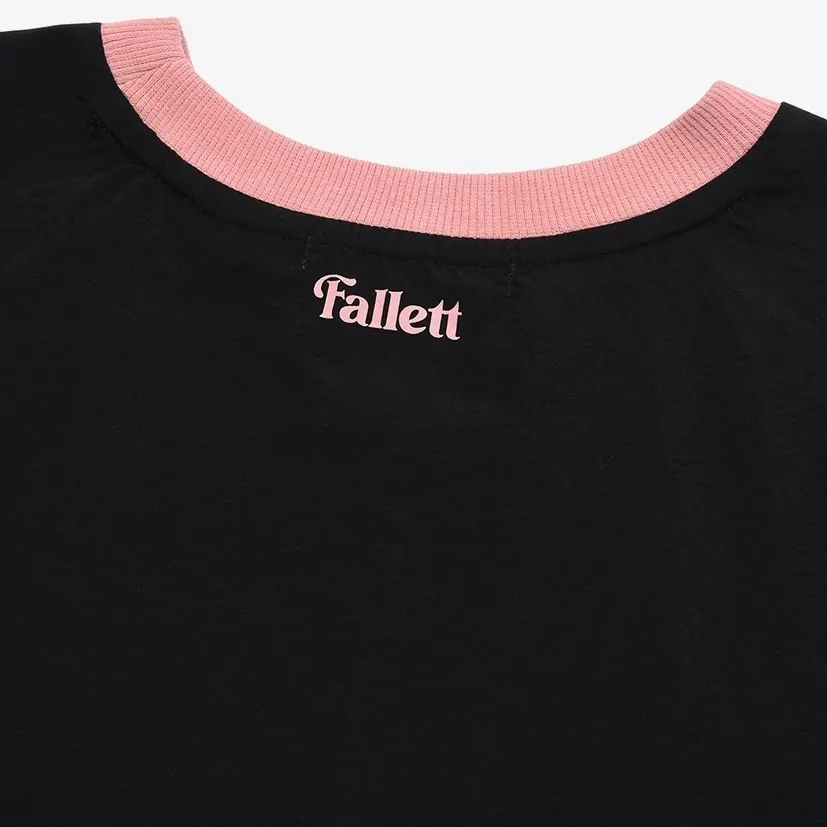 Fallett  |Crew Neck Unisex Nylon Street Style Long Sleeves Oversized