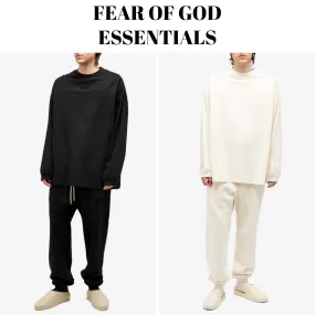 FEAR OF GOD  |Crew Neck Unisex Street Style Long Sleeves Plain Cotton